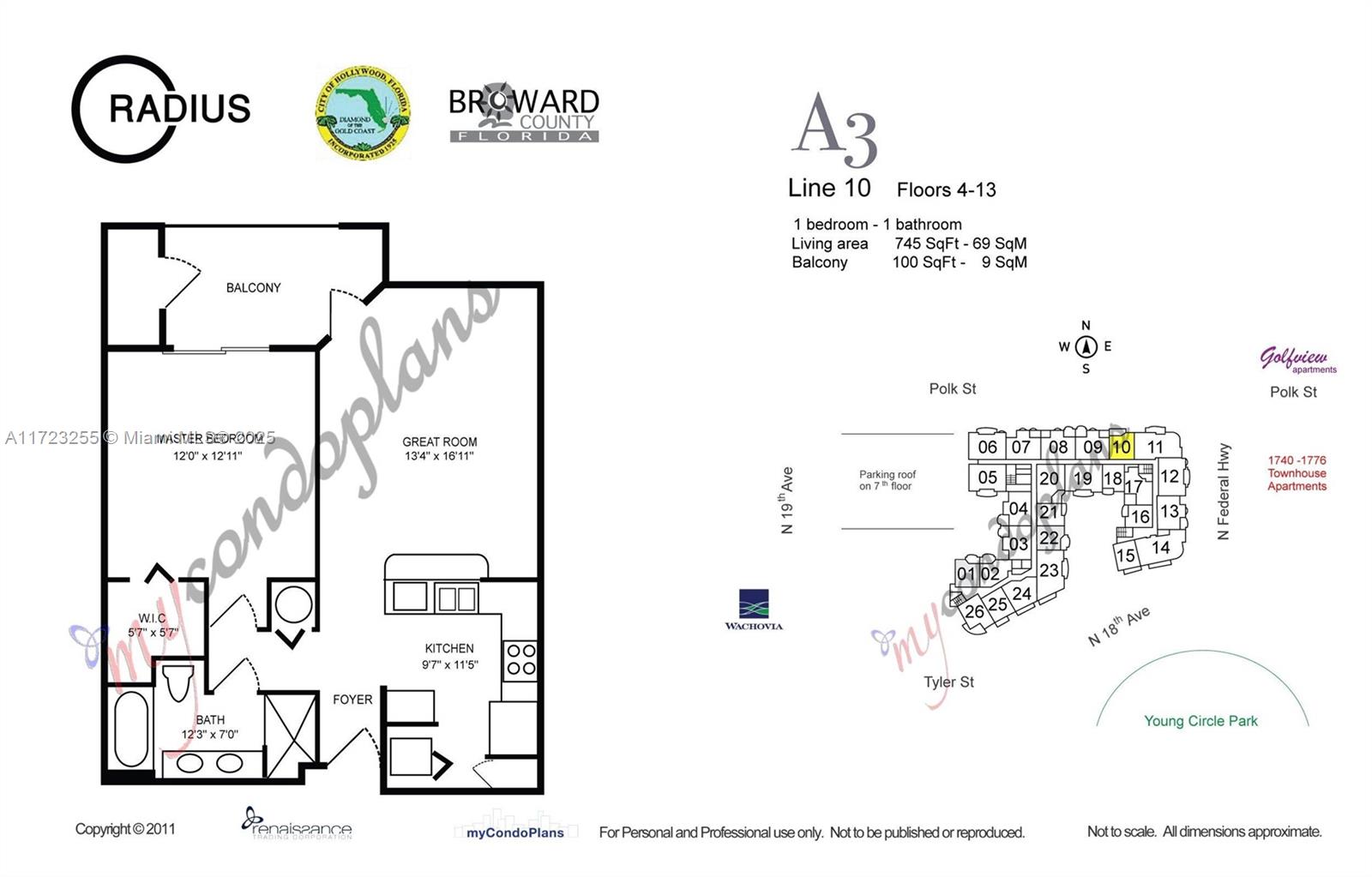 1830 Radius Dr # 810, Hollywood FL 33020 — #A11723255