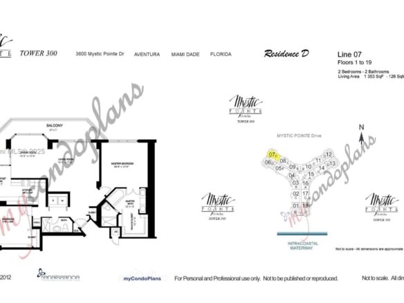 3600 Mystic Pointe Dr # 1607, Aventura FL 33180 — #A11618718