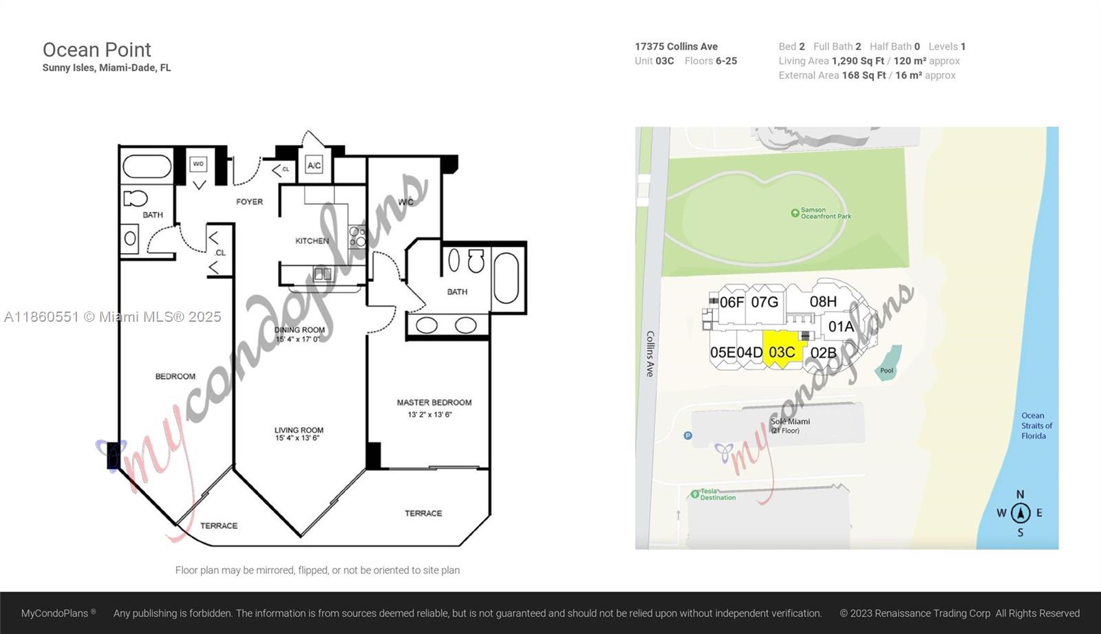 C 17375 Collins Ave # 2003, Sunny Isles Beach FL 33160 — #A11860551
