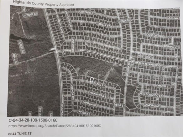 8644 Tunis Street, FL 33872 — #F10308847