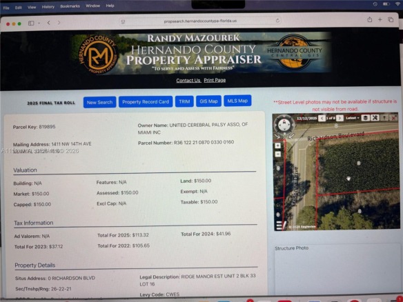 0 Richardson Blvd, Other City – In The State Of Florida FL 33597 — #A11528769